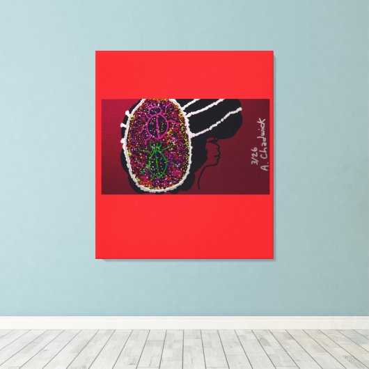 Foxy Ladybug Bride Canvas Afdruk (Insitu (Houten vloer))