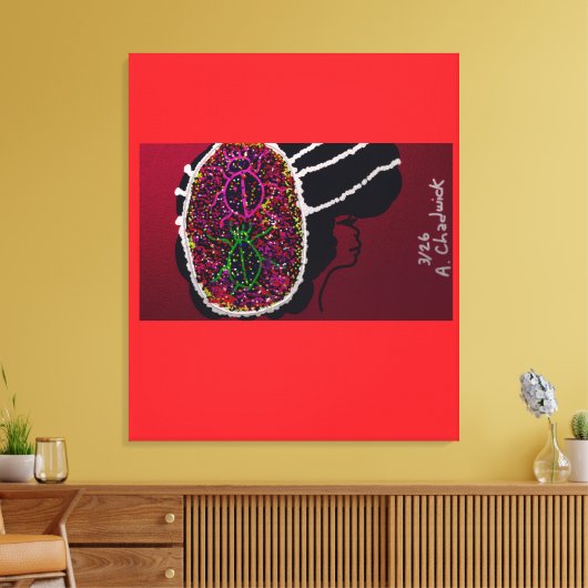 Foxy Ladybug Bride Canvas Afdruk (Insitu (Woonkamer))