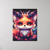 Foxy Little Devil Canvas Afdruk (Voorkant)
