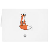 Foxy Mama Red Fox avec Pup, Personnalisé (Dos Horizontal)