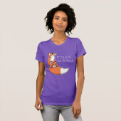 Foxy Mama Red Fox en Pup T-shirt (Voorkant volledig)