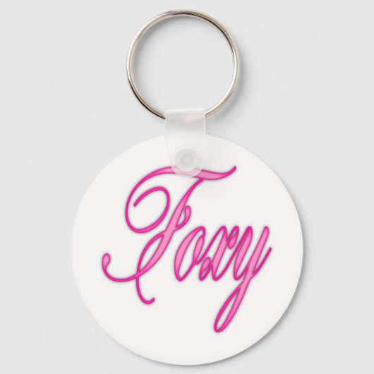 Foxy Pink Airborstel Sleutelhanger (Voorkant)