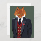 Foxy Portrait Briefkaart (Voorkant / Achterkant)