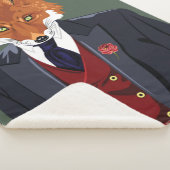 Foxy Portrait Sherpa Deken (3/4)