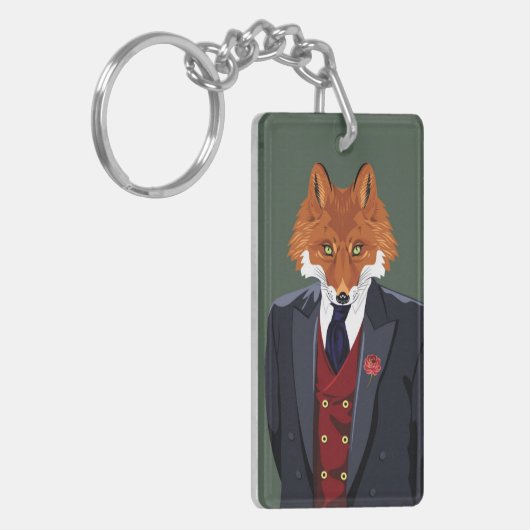 Foxy Portrait Sleutelhanger (Voorkant Links)