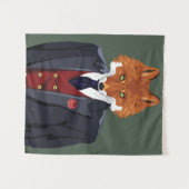 Foxy Portrait Wandkleed (Voorkant (horizontaal))