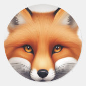 Foxy Ronde Sticker (Voorkant)