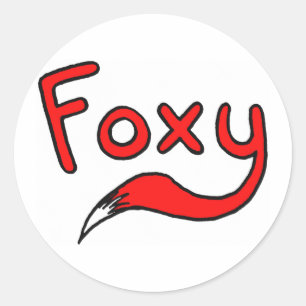 Foxy Ronde Sticker