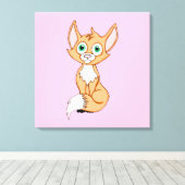 Foxy Roxy 24 x 24 Canvas Afdruk (Insitu (Houten vloer))