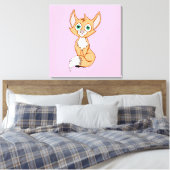 Foxy Roxy 24 x 24 Canvas Afdruk (Insitu (Slaapkamer))
