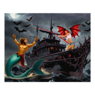 Foxy Roxy Vampier Rebellie-Hoogzee Foto Afdruk