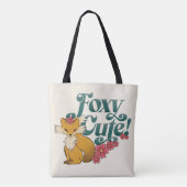Foxy Schattige met bloemen Draagtas (Achterkant)