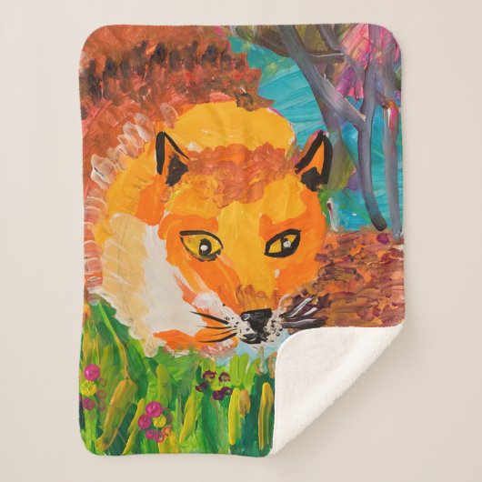 Foxy Sherpa Deken (Voorkant)