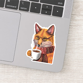 Foxy Tea-tijd Sticker