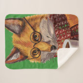Foxy Tea Time Sherpa Deken (Voorkant (horizontaal))
