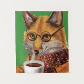 Foxy Tea Time Wandkleed (Voorkant)