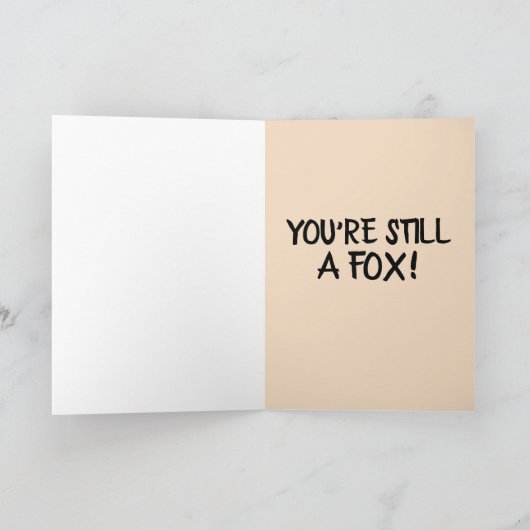 FOXY ! TOUJOURS UN FOX HEUREUX CARTES D'ANNIVERSAI (Intérieur)