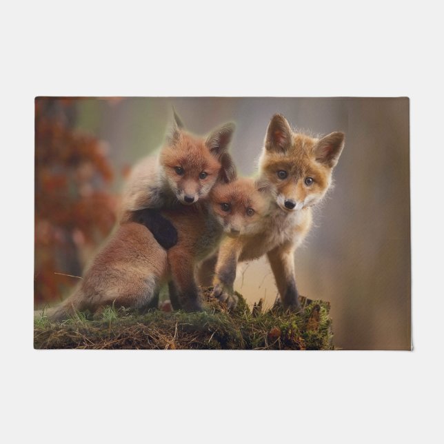 Foxy Triplets Deurmat (Voorkant)