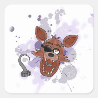 Foxy-ventilator Vierkante Sticker