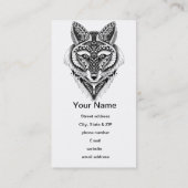 Foxy Wolf Visitekaartje (Achterkant)