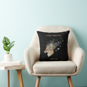 Foxy Writer Celestial Dream Whimsical Vos & Quil Kussen