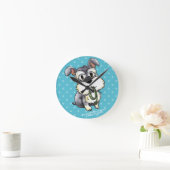 Fozi Schnauzer - Horloge murale personnalisable (Maison)