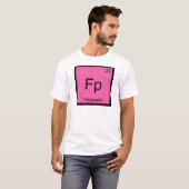 Fp - Facepalm Chemistry Element Symbol T-shirt (Voorkant volledig)
