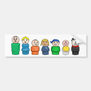  FP Little People Familie Bumpersticker