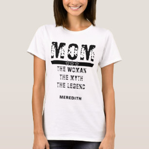 FPersonalized MOM THE WOMAN... T-shirt Grunge