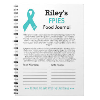 FPIES Food Journal Notitieboek