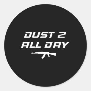Fps-gamer grappige Cs first person competitieve ga Ronde Sticker