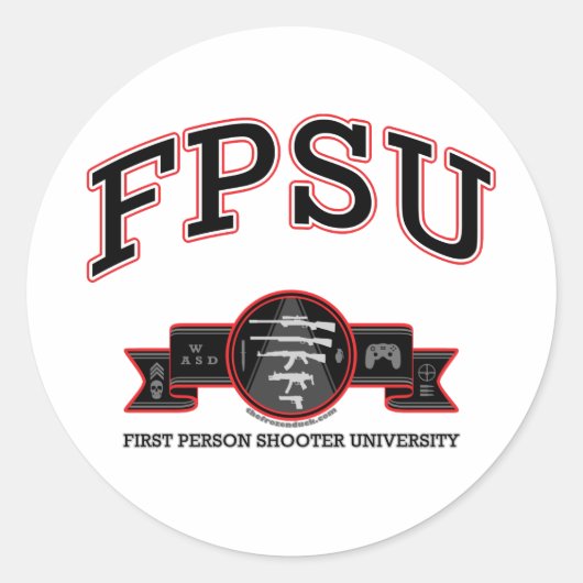 FPSU RONDE STICKER (Voorkant)