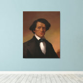 Fr3d3rick Bailey Douglass: legende over burgerrech Canvas Afdruk (Insitu (Houten vloer))