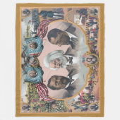 Fr3d3rick Bailey Douglass met zwarte abolitionist Fleece Deken (Voorkant)