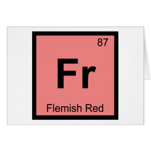 Fr - Chimie Rouge Flamande Symbole du tableau péri