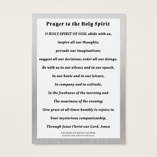 Fr. Fisher Holy Cards 65e anniversaire (Dos)