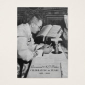 Fr. Fisher Holy Cards 65e anniversaire (Devant)