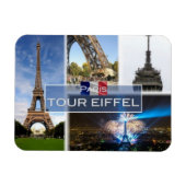FR Frankrijk - de Eiffeltoren Parijs - Magneet (Horizontaal)