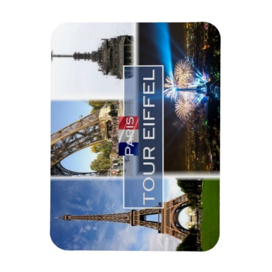 FR Frankrijk - de Eiffeltoren Parijs - Magneet (Verticaal)