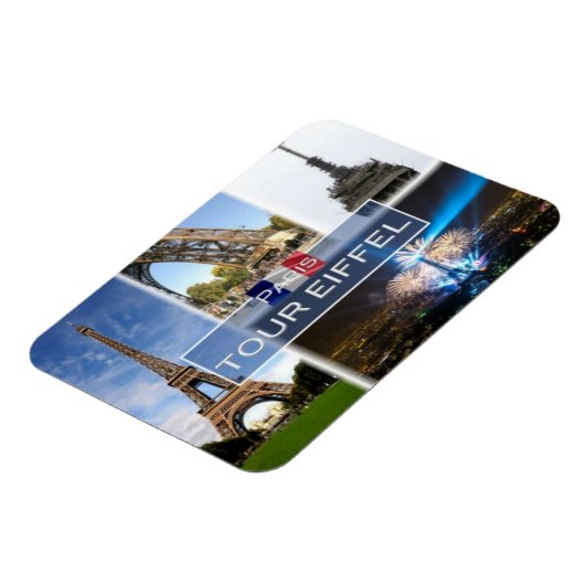 FR Frankrijk - de Eiffeltoren Parijs - Magneet (Linkerzijde)