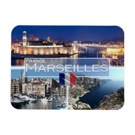 FR Frankrijk - Marseille - oude haven - baai van M Magneet (Horizontaal)