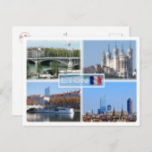 FR Lyon - Pont Lafayette - Basilica de Fourviere - Briefkaart (Voorkant / Achterkant)