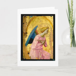 Fra Angelico Angel-kerstWenskaart Feestdagen Kaart