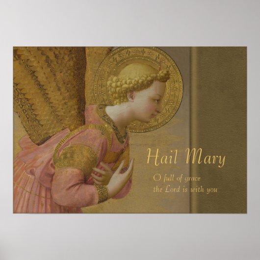 Fra Angelico Annunciation angel CC0816 Poster (Voorkant)