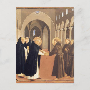Fra Angelico-bijeenkomst van Sts. Dominic & Franci Briefkaart