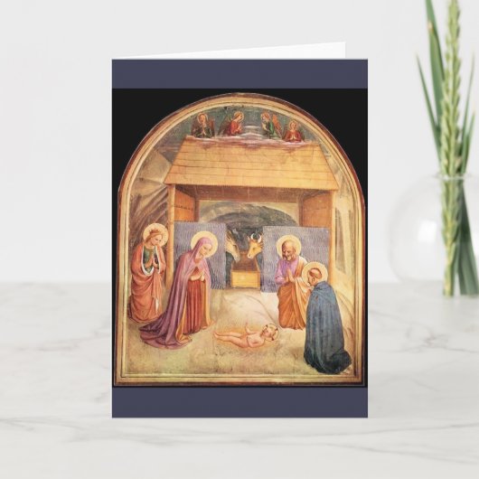 Fra Angelico Carte de la Nativité, texte latin (Devant)
