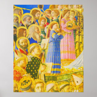 Fra Angelico, Chorus der heiligen en engelen Poster
