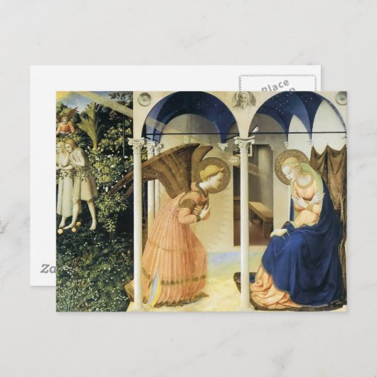 Fra Angelico De aankondiging Briefkaart (Voorkant / Achterkant)