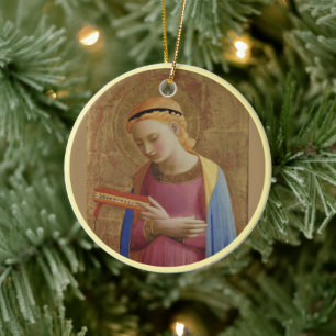 Fra Angelico en Mary Angel Keramisch Ornament