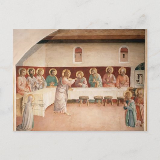 Fra Angelico - Institution of the Eucharist Briefkaart (Voorkant)
